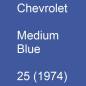 Preview: Chevrolet, Medium Blue, 25 (1974).